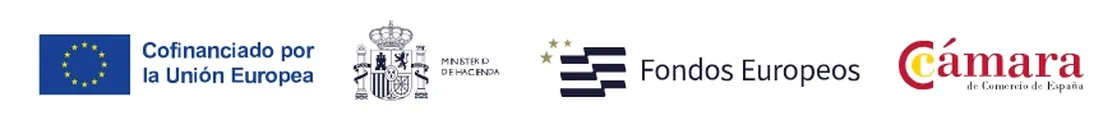 Cofinançat per la Unió Europea · Ministeri d’Hisenda · Fons Europeus · Cambra de Comerç d’Espanya