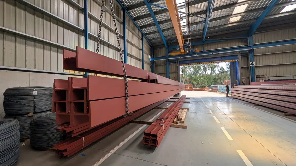 Vigues imprimades — pintat industrial